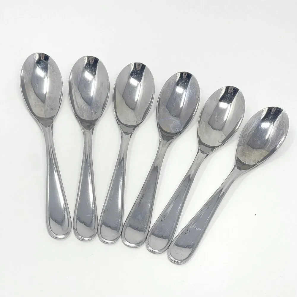 Cuisinart Elite Maree Stainless Glossy Teaspoons 6.5” Set Of 6